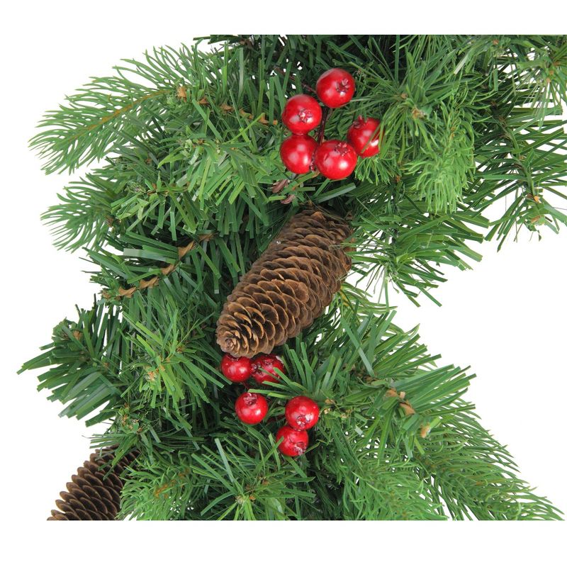 Darice 72" Prelit Commercial Size Canadian Pine Artificial Christmas Wreath - Clear Lights