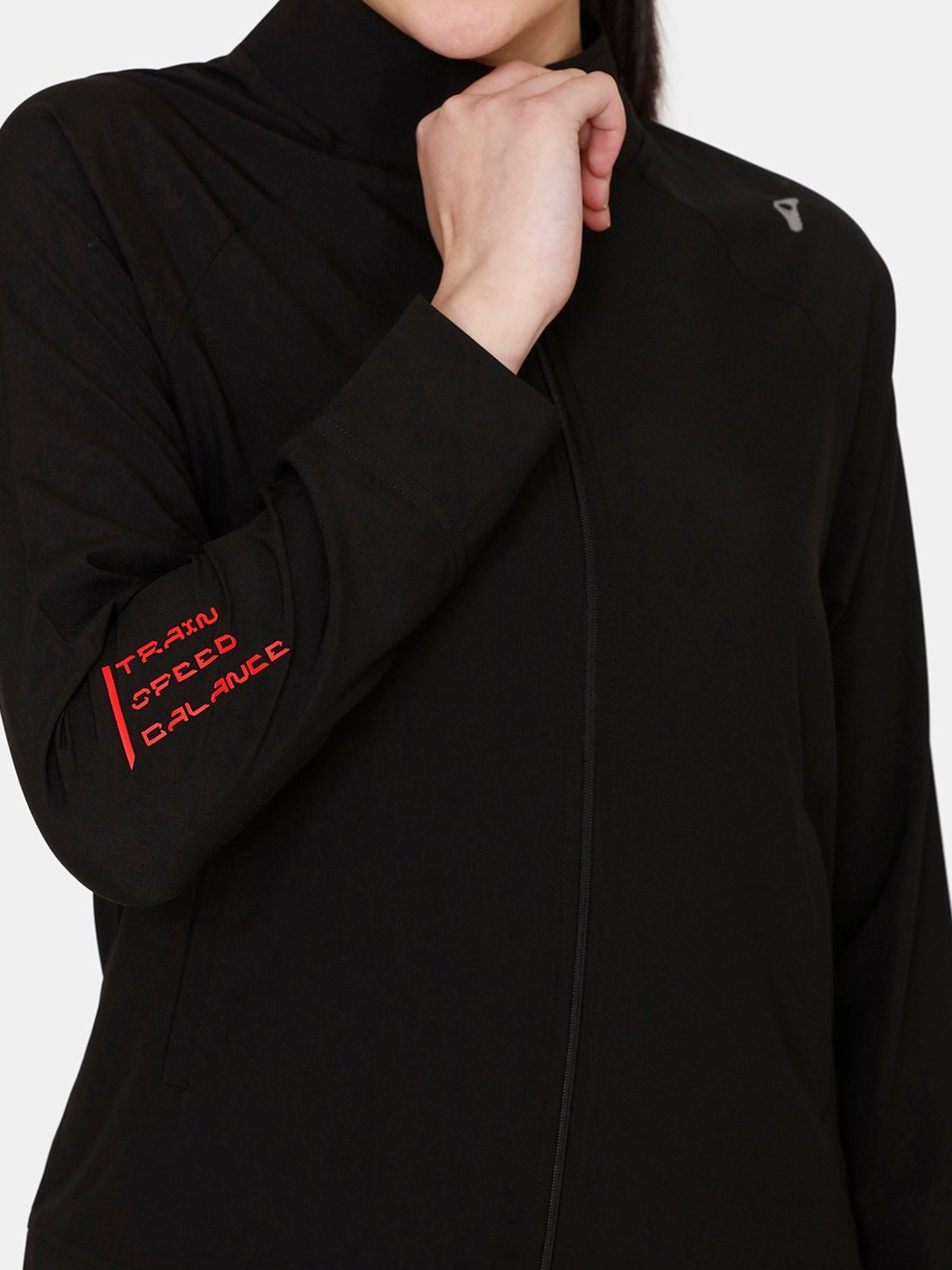 Zelocity by Zivame Black Sports Jacket