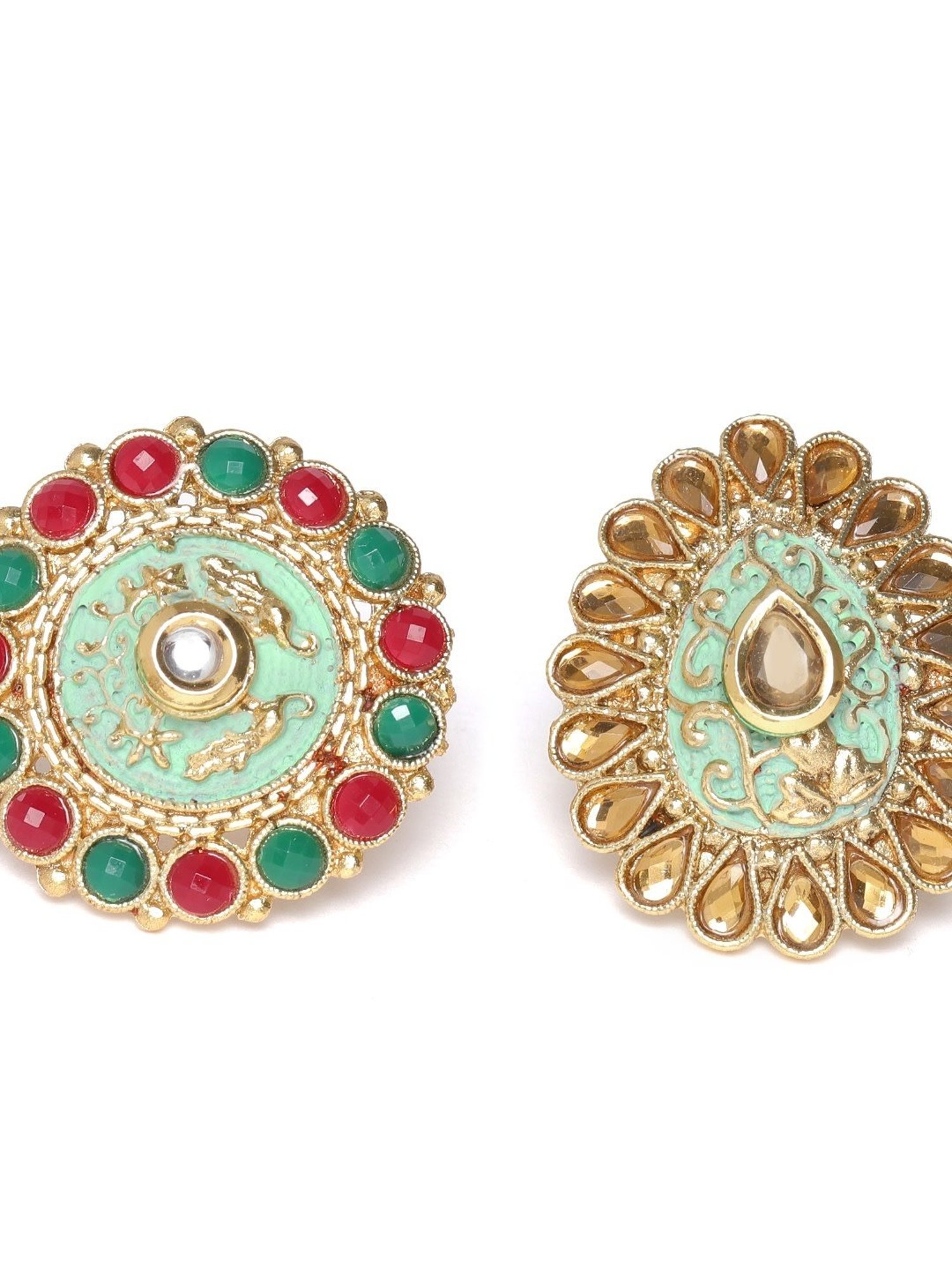 Accessorize London Women's Jewel Embellished Rings Set Of Three White