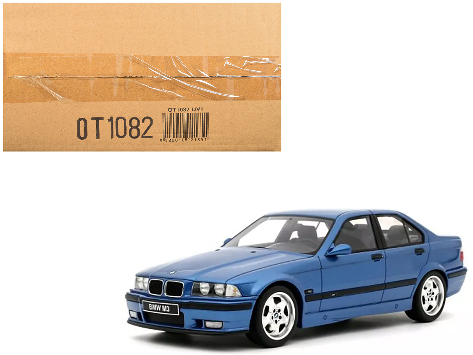 1982 BMW 323i Saturn Blue 1/18 Diecast Model Car by Minichamps