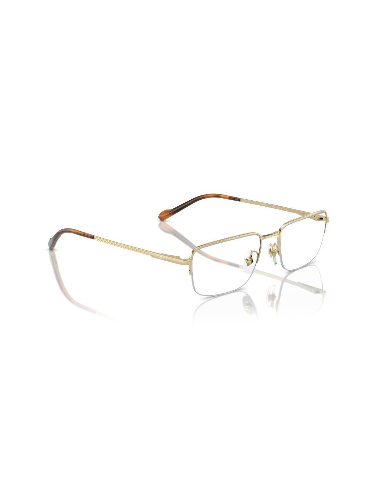 Vogue Eyewear Gold Rectangular Frames for Men