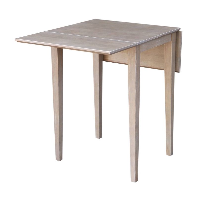 Jemma Small Dual Drop Leaf Dining Set and 2 Chairs Taupe - International Concepts