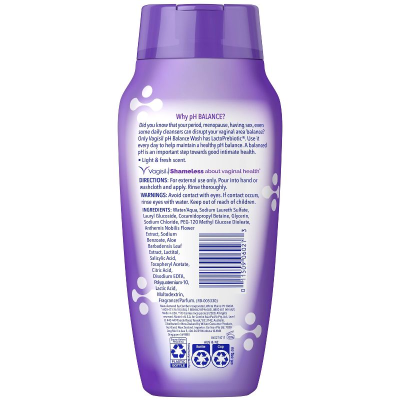 Honestly pHresh Rose & Bergamot Pre +Pro Biotic Feminine Wash - 5 fl oz