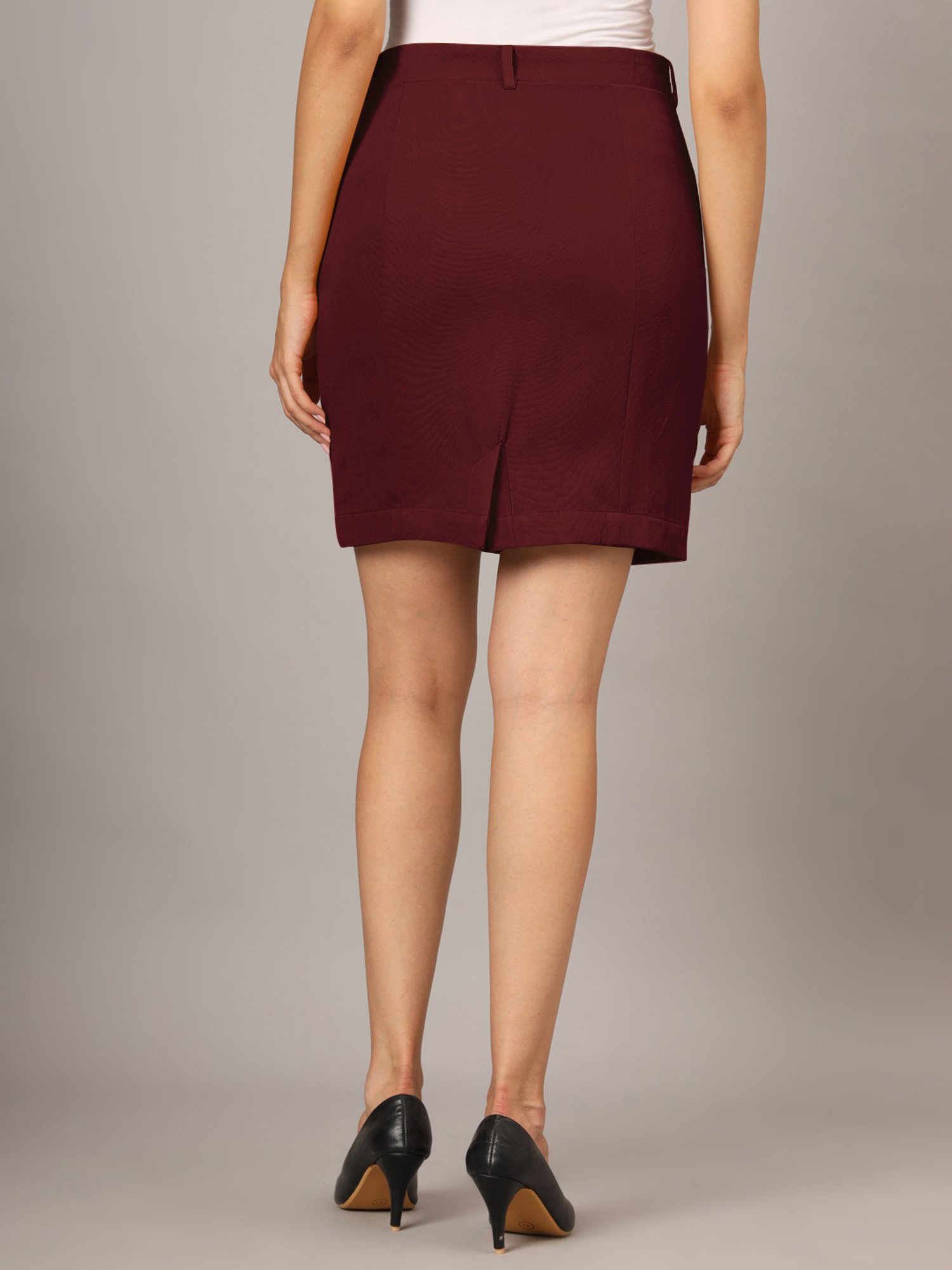 BRINNS Burgundy A-Line Skirt