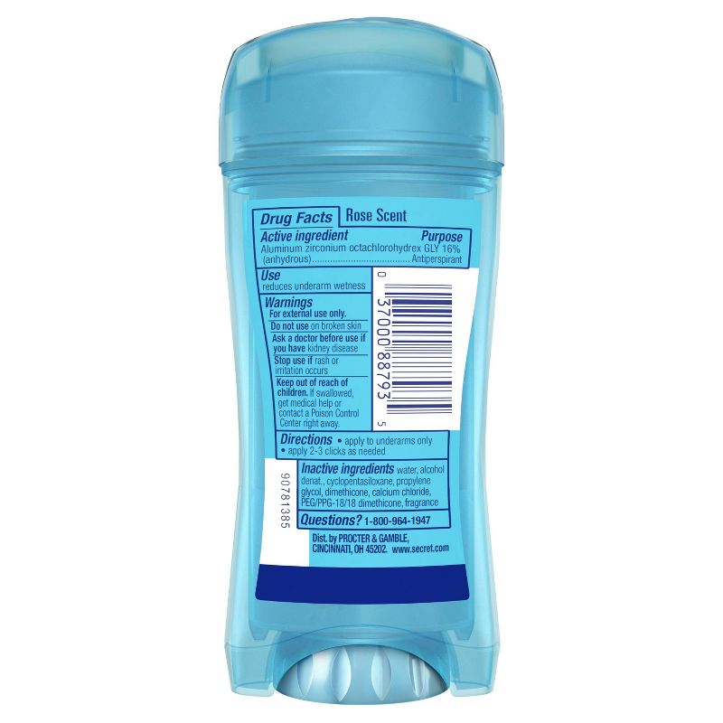 Secret Fresh Antiperspirant & Deodorant Clear Gel Paris Rose - 2.6oz