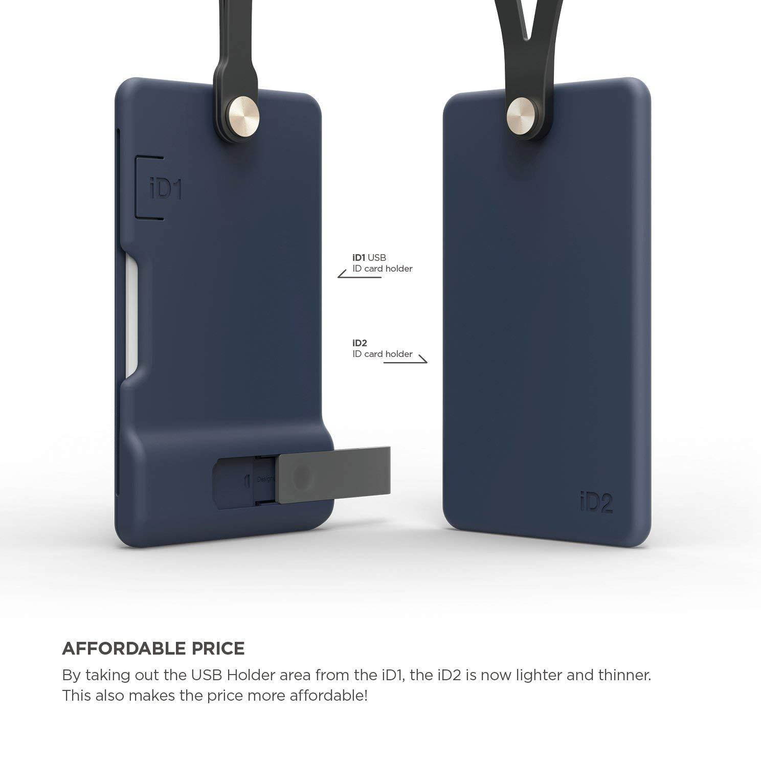 elago ID2 Silicon ID Card Holder (Able to Hold 2 Cards) (Jean Indigo)