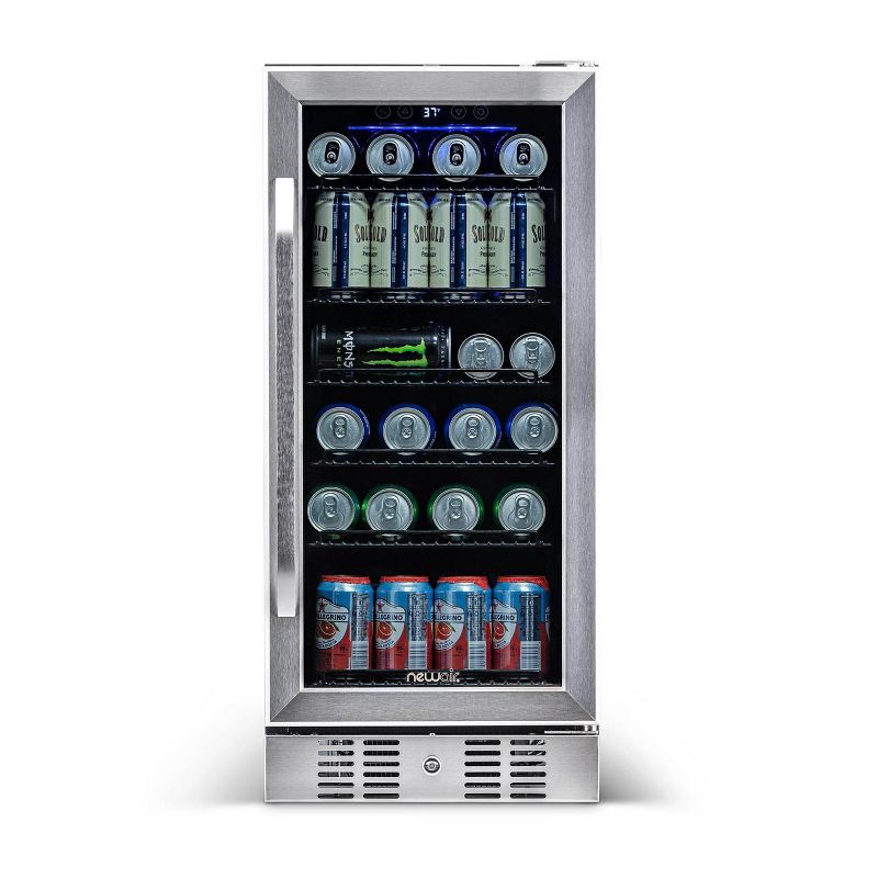 NewAir 96 Can Beverage Cooler - Stainless Steel ABR-960