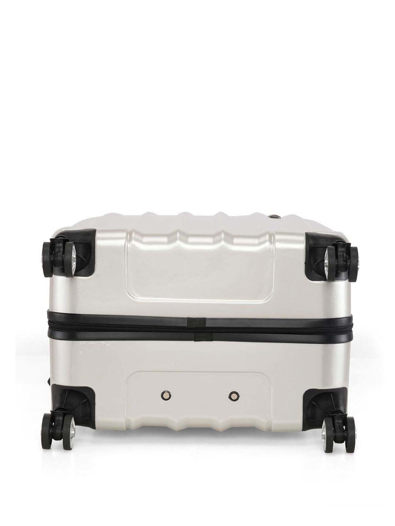 Swiss Brand Baden Silver 8 Wheel Small Hard Cabin Trolley - 34 Inch