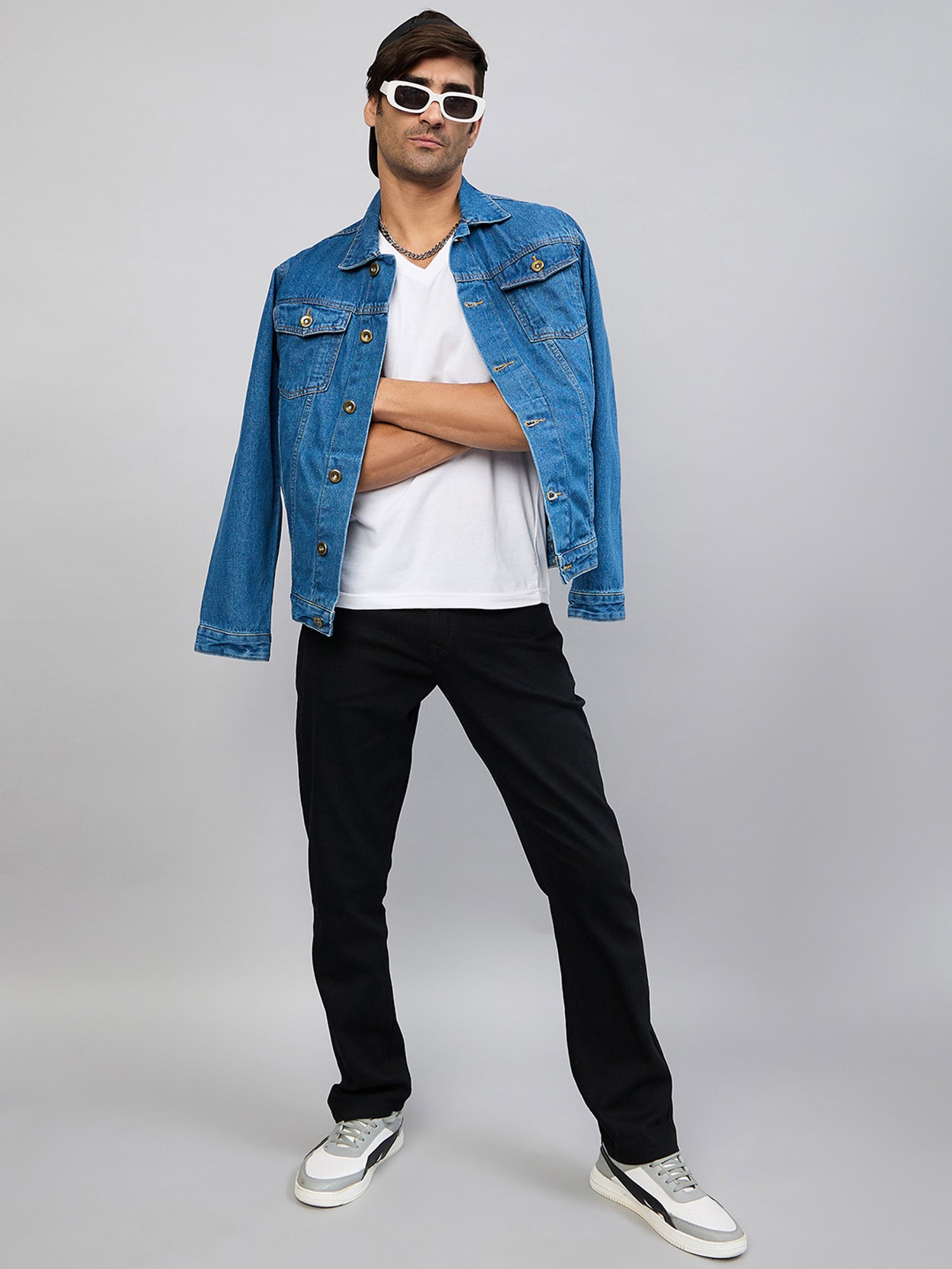 Club York Light Blue Regular Fit Denim Jacket