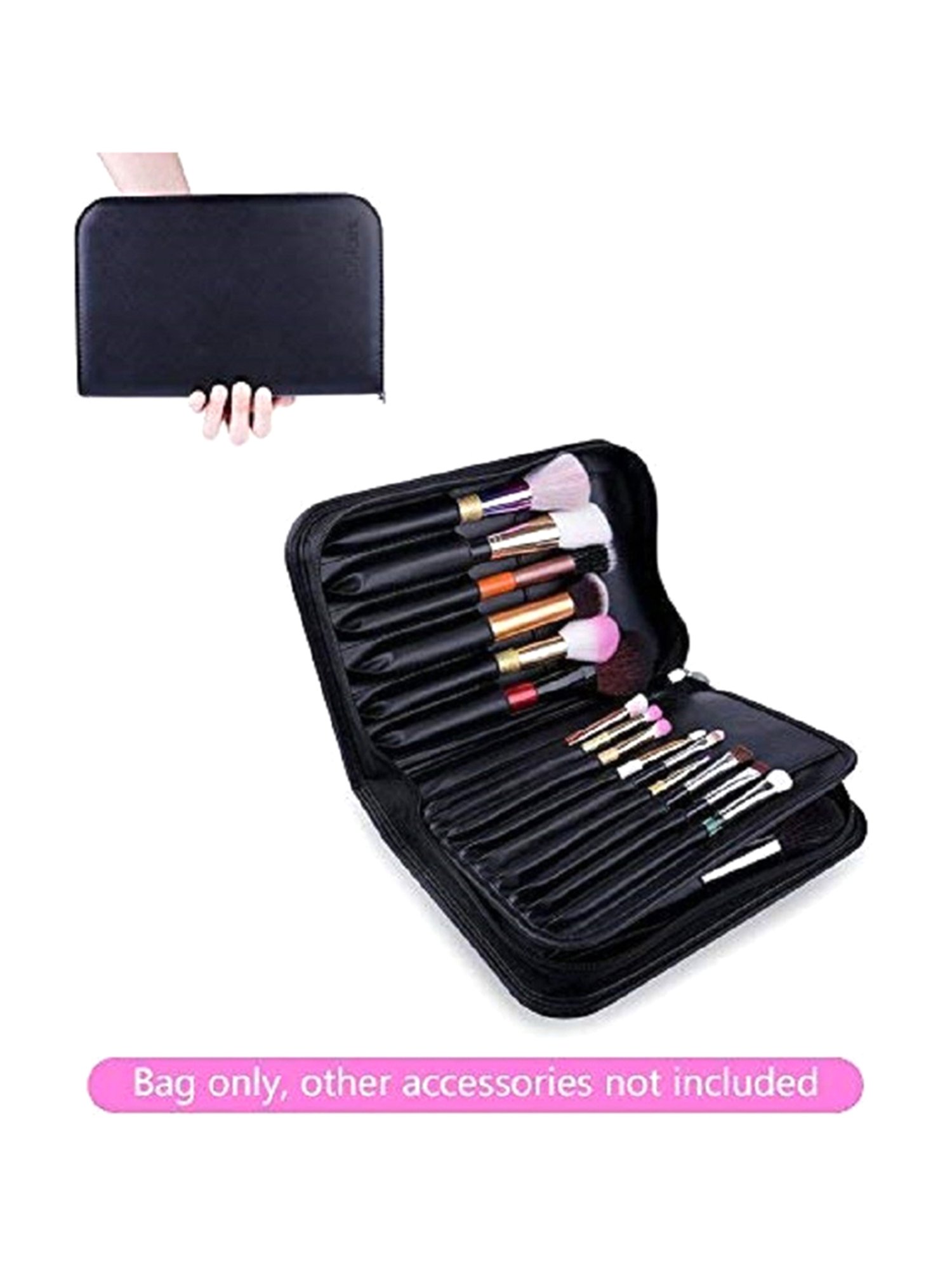 Bronson Professional Makeup Brush Storage Case Handbag Multi Compartment Organizer