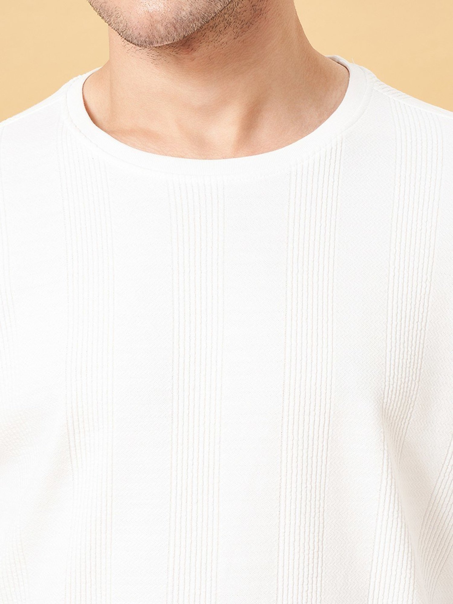 7 Alt by Pantaloons Whitecap Gray Slim Fit T-Shirt