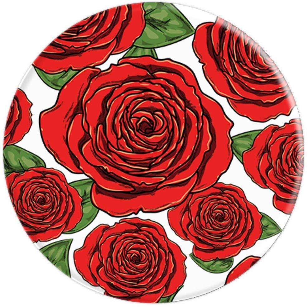 Cute Rose flower in WHITE PopSockets Grip and Stand for Phones and Tablets