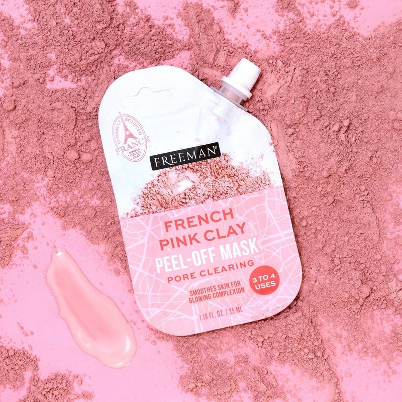 Freeman Exotic Blend French Pink Clay Peel-Off Mask - 1.18 fl oz