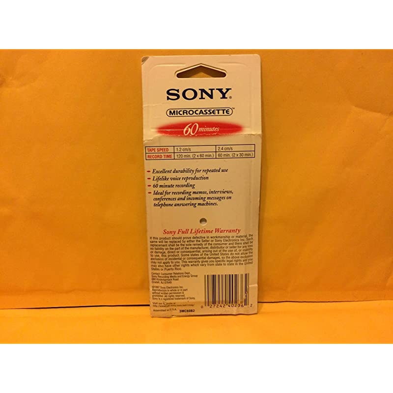 3MC60B Microcassette 3 Pack