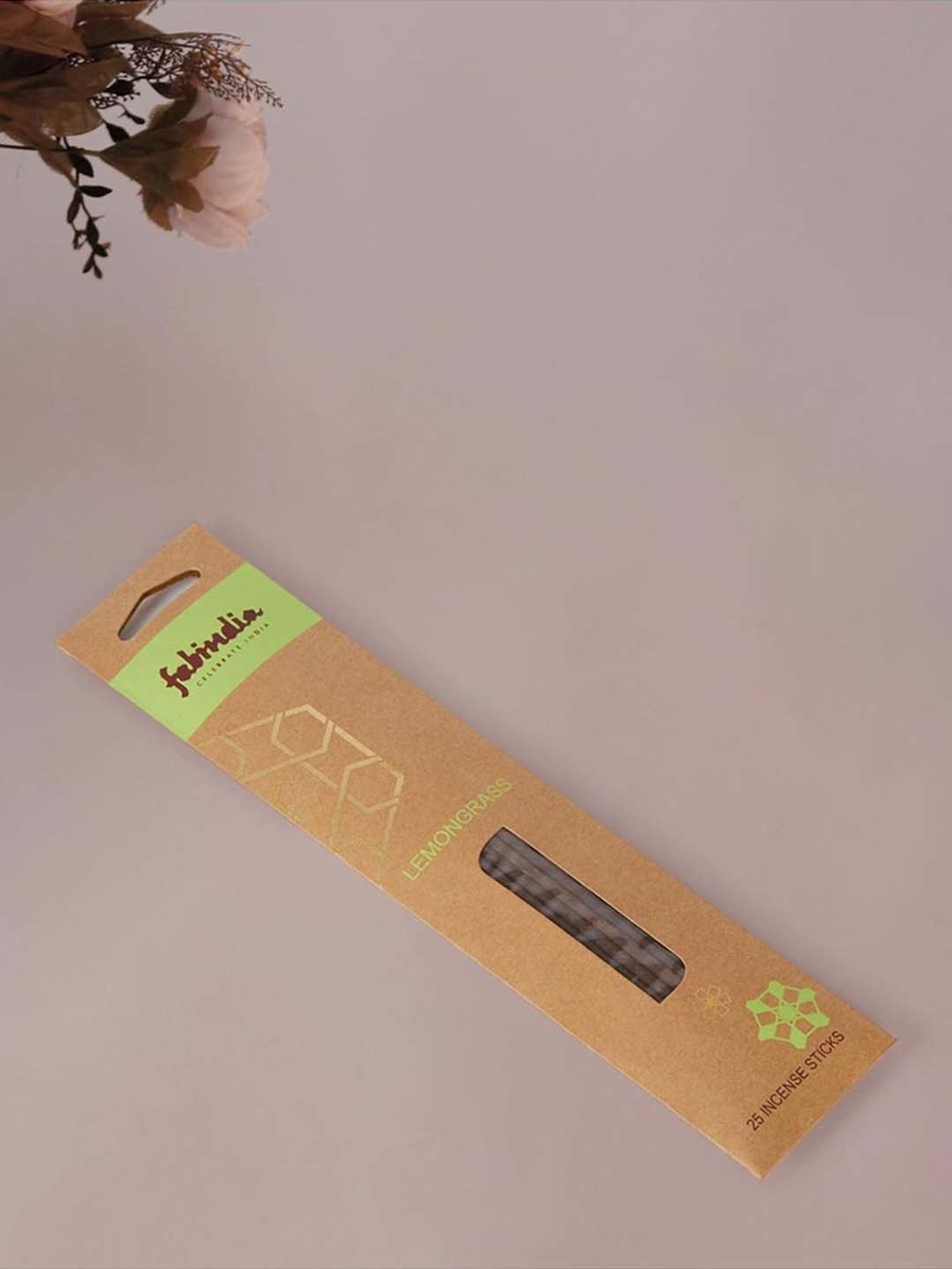 Fabindia Home Standalone Brown Wood Lemongrass Incense Sticks - Set of 25