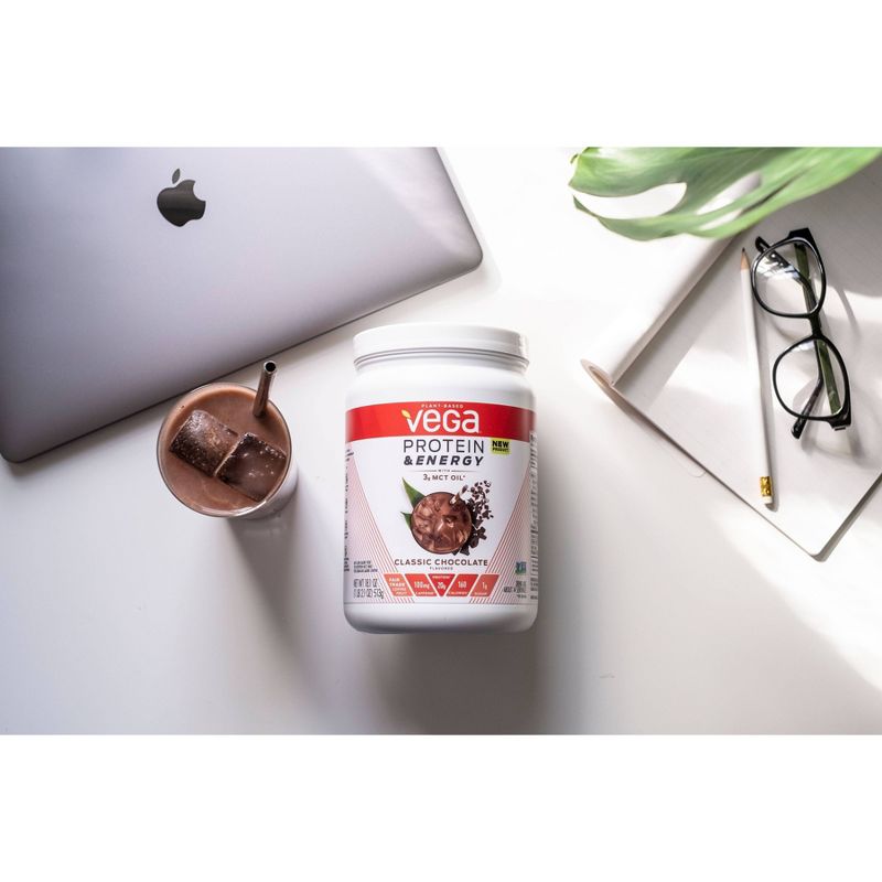 Vega Protein & Energy Vegan Protein Powder - Classic Chocolate - 18.1oz