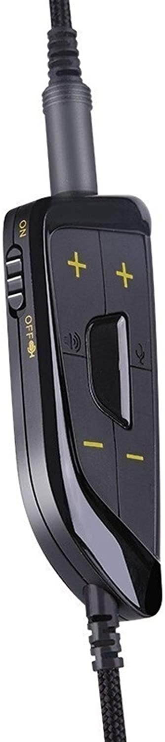 chaonong Headphone Gaming 7.1 Virtual Surround Sound 3.5mm Wired PC Stereo Headset Headset with Microphone