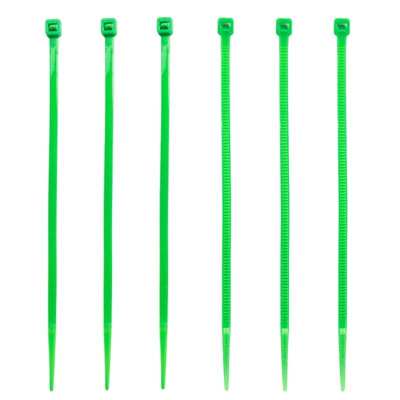 Inch Zip Ties 300pcs Nylon Cable Ties GREEN
