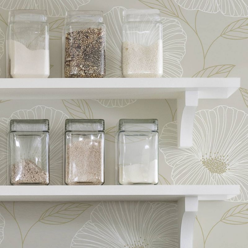 NuWallpaper Dove Floweret Peel & Stick Wallpaper