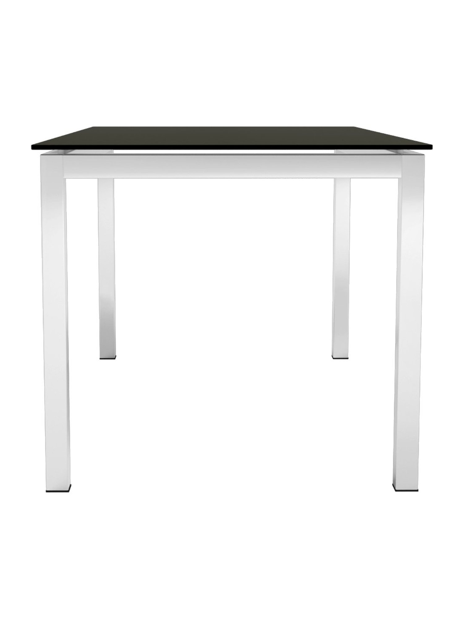 Godrej Interio Mod Knight Black & White Tempered Glass 6 Seater Rectangular Dining Table