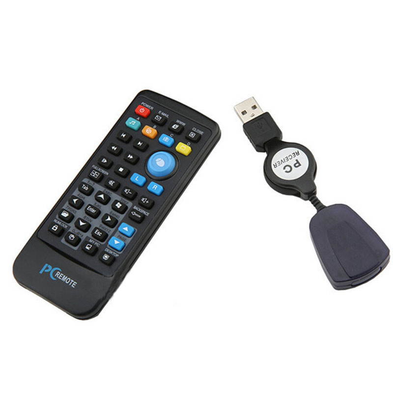 USB Media IR Wireless Mouse Remote Control Controller USB Receiver For Loptop PC Computer Center Windows Xp Vista