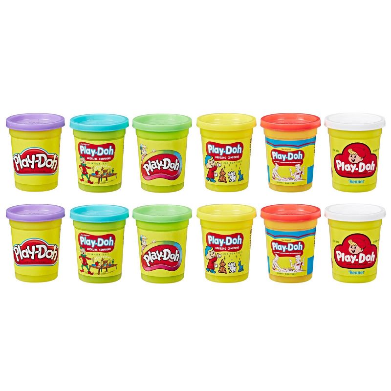 Play-Doh Retro Compound Pac Classic Can Collection - 12pk
