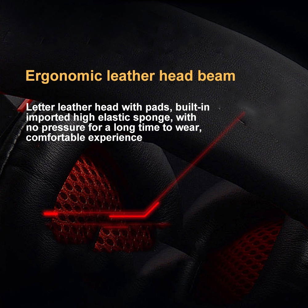 PLEXTONE PC780 Over-Ear Gaming Earphone Subwoofer Stereo Bass Headband Headset with Microphone & USB LED Light(White Blue)