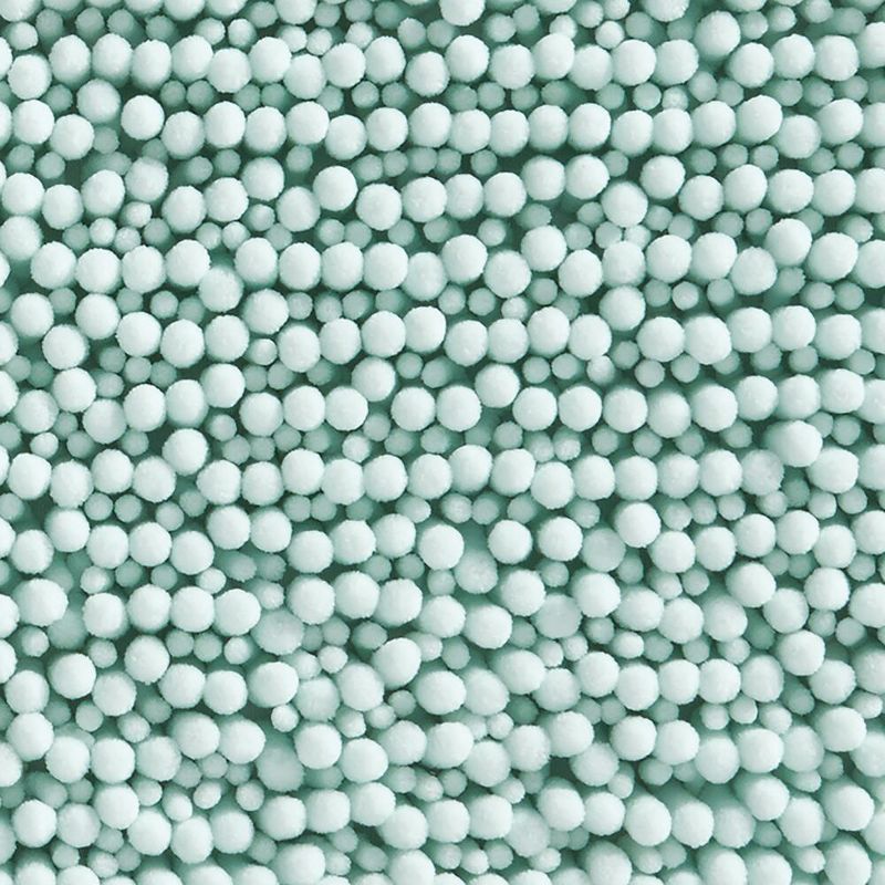 mDesign Soft Microfiber Polyester Non-Slip Rectangular Spa Mat/Rug - Light Blue