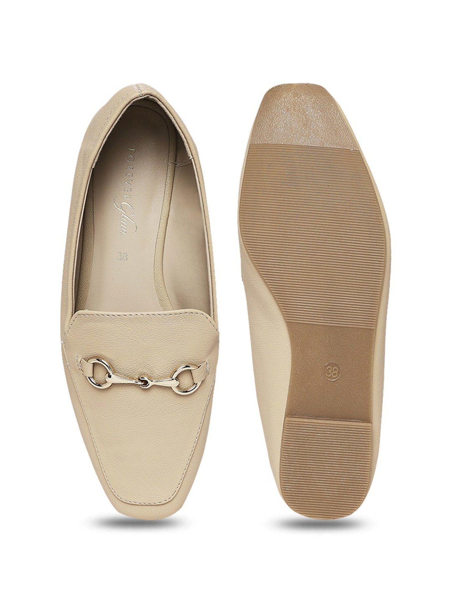 Forever Glam by Pantaloons Women's Beige Casual Loafers