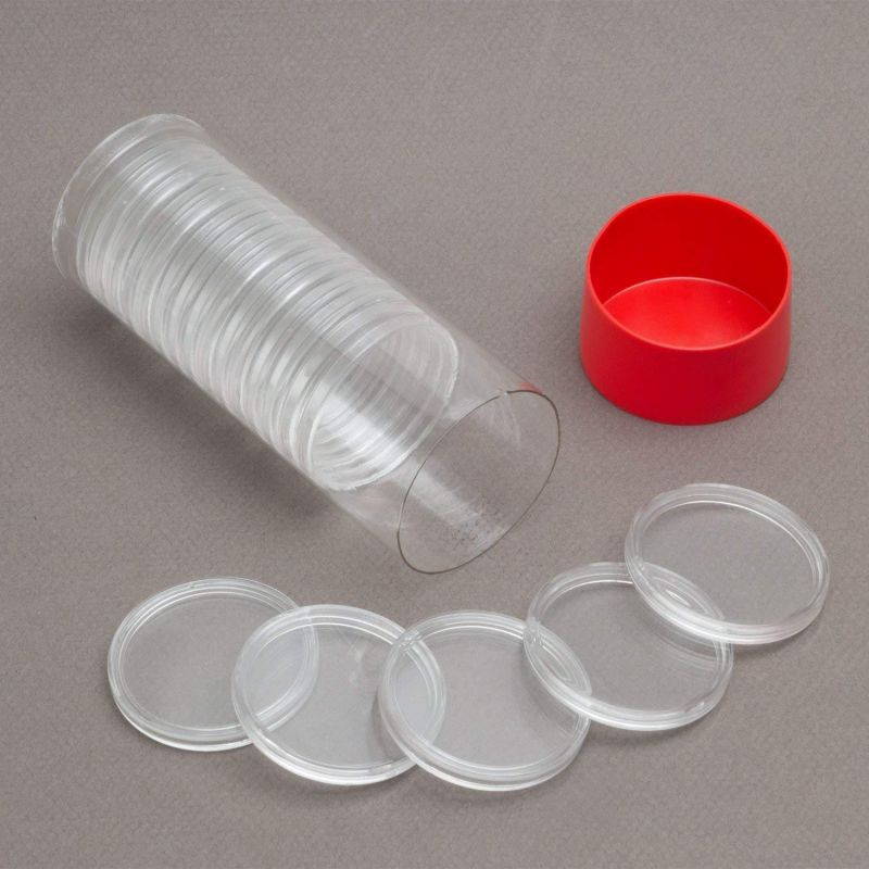 1 Airtite Coin Holder Storage Container & 20 Direct Fit A-19 Air-Tite Coin Holder Capsules for Penny Cents