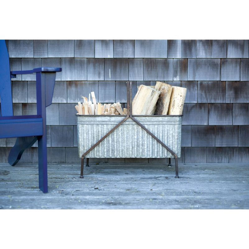 The HC Companies Cascade 13 Inch Round 23 Inch Tall Self Watering Indoor/Outdoor Flower Planter Pot with Soil Saver Liner and Drain Plug, Glossy White