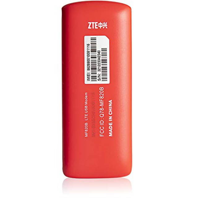 ZTE MF820B 4G LTE USB Modem (GSM Unlocked) - Retail packaging