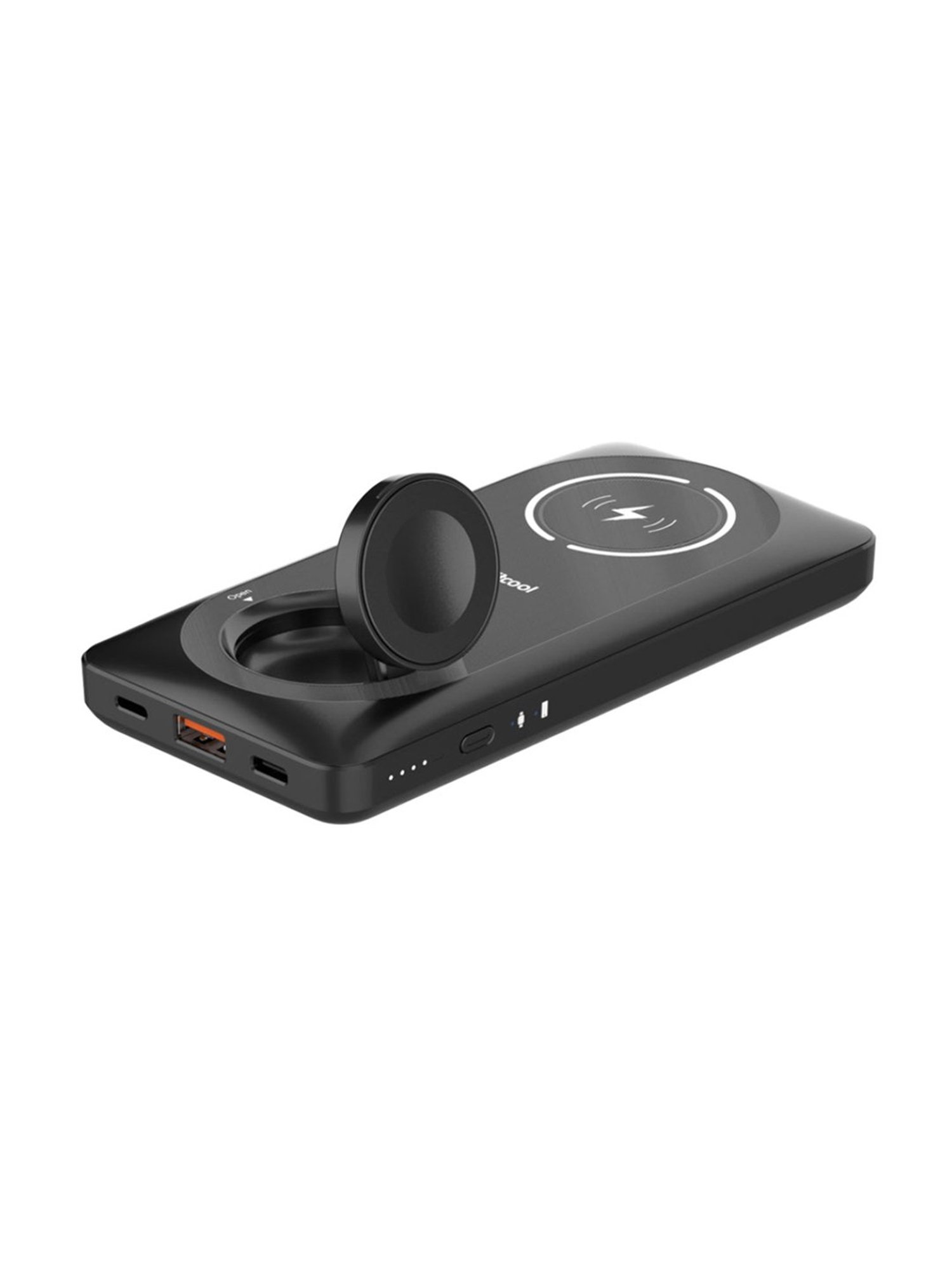 Stuffcool Monde 10000mAh Magnetic Wireless Power Bank with Apple Watch Charging (Black)