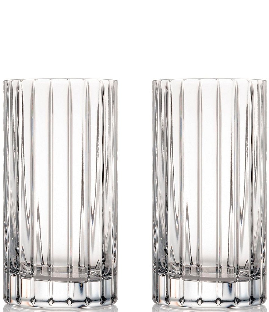 Rogaska Avenue Highball Crystal Glasses, Set of 2
