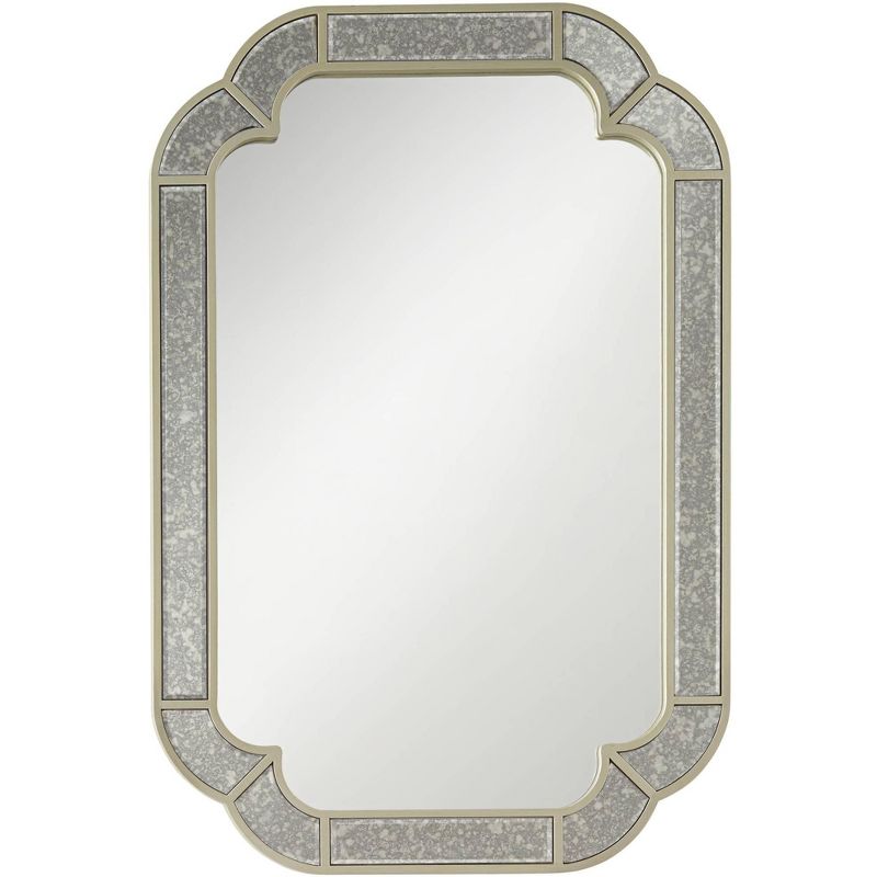 Noble Park Reina 23 1/2" x 38 1/2" Dark Champagne Rounded Edge Wall Mirror