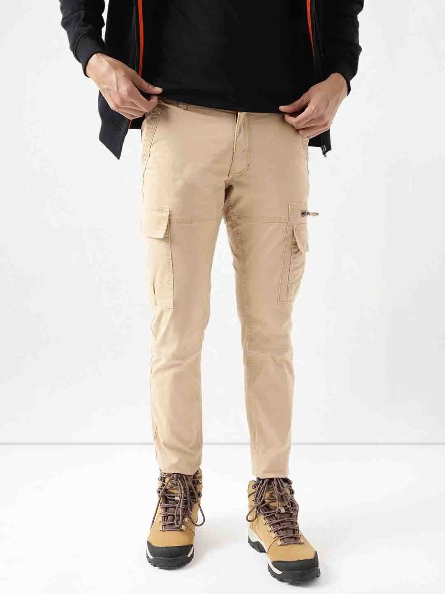 Wildcraft Khaki Regular Fit Cargos