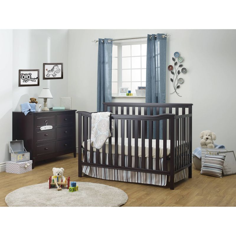 Sorelle Berkley Flat Top Standard Full Sized Crib Espresso