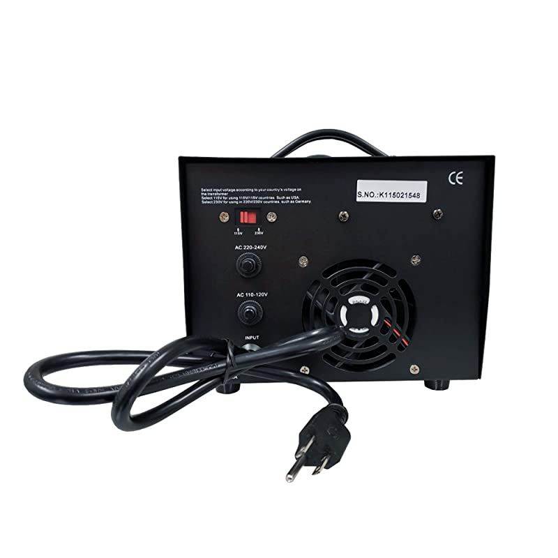 ITU-3000 Series Heavy-Duty AC 110/220V Step Up / Down Voltage Transformer / Converter with US Standard, Universal, German/French Schuko AC Outlets - 3,000 Watt