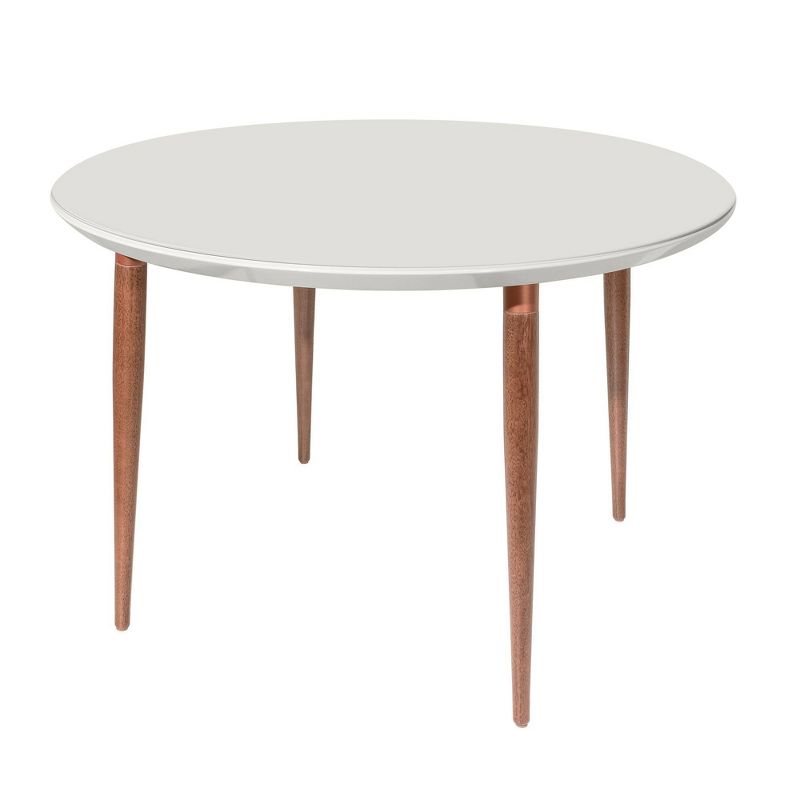 45.28" Utopia Round Dining Table Off White - Manhattan Comfort