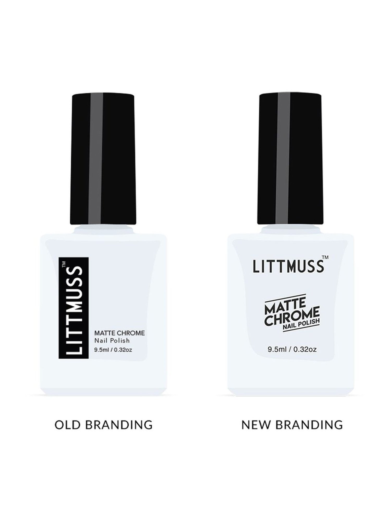 Littmuss Matte Chrome Nail Polish Matcha Martini 018 - 9.5 ml