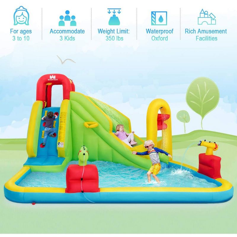 Costway Inflatable Water Slide Kids Bounce House w/480w Blower