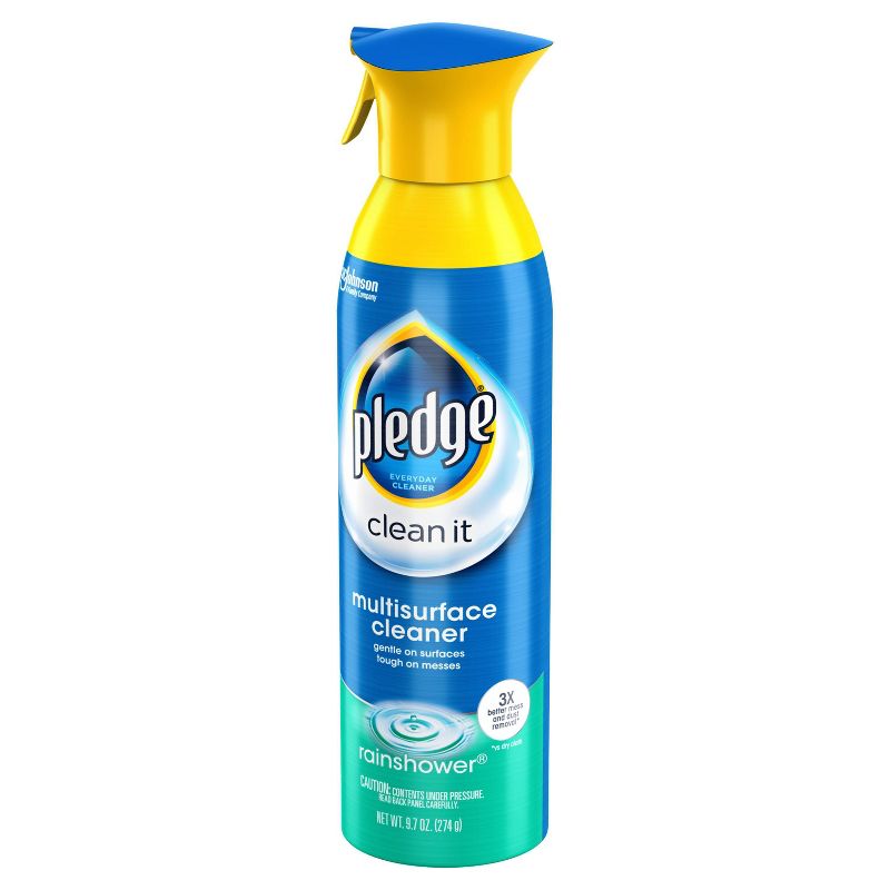Pledge Multisurface Cleaner Aerosol Rainshower - 9.7oz