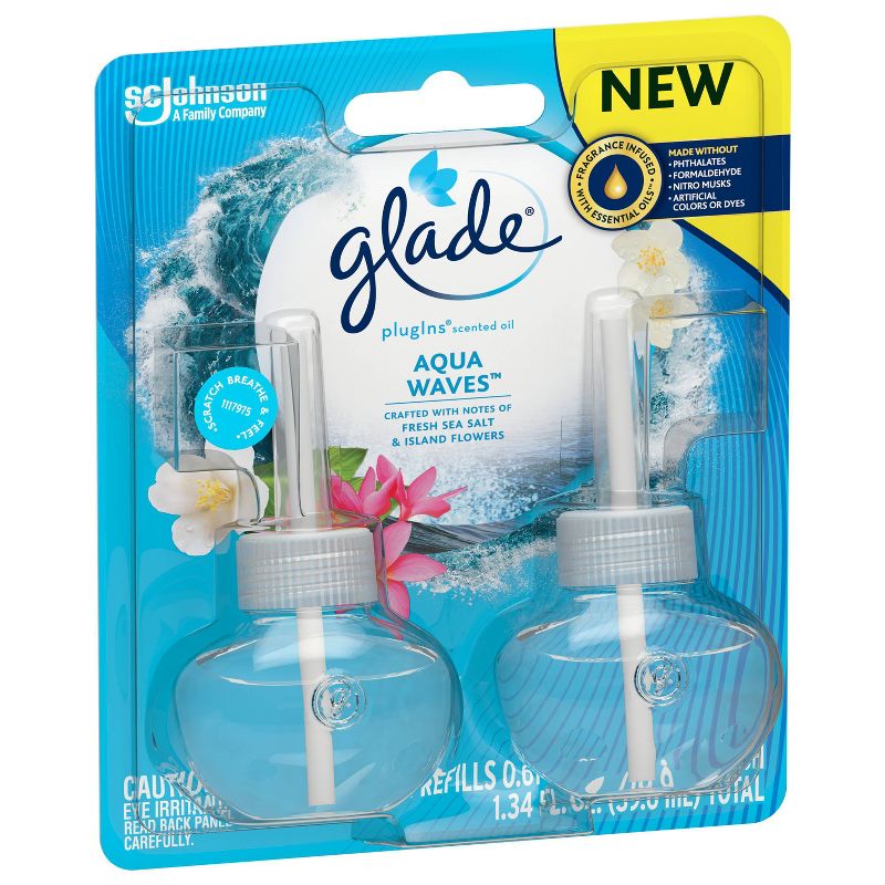Glade Aqua Waves PlugIns Refill - 2ct