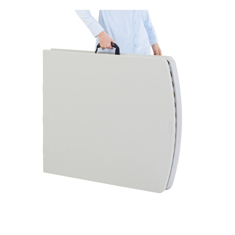 30"x72" Heavy Duty Fold In Half Table Speckled Gray - Hampton Collection