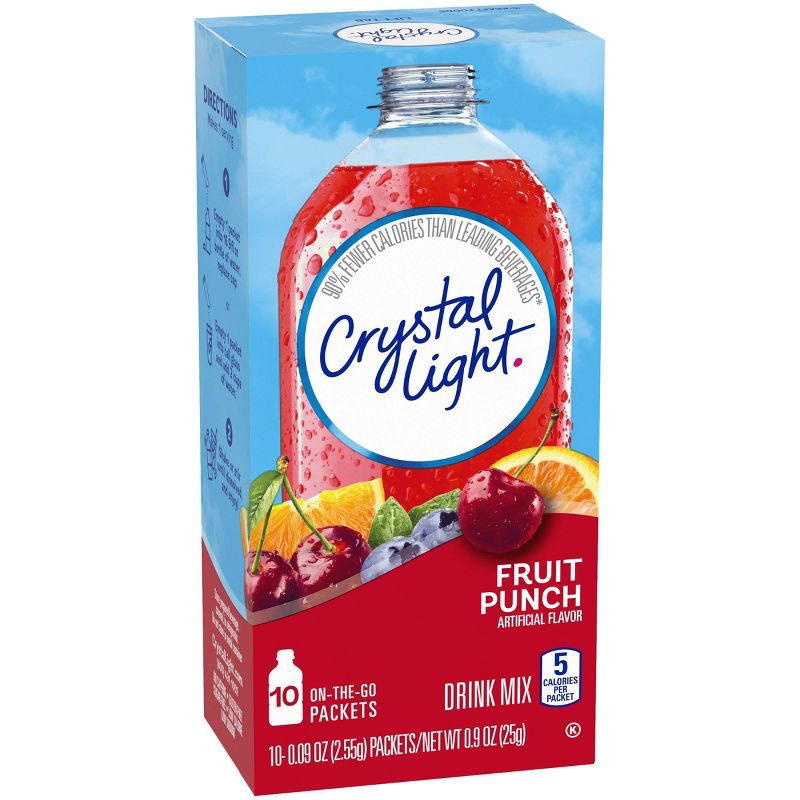 Crystal Light On-the-Go Fruit Punch Drink Mix - 10pk/0.9oz