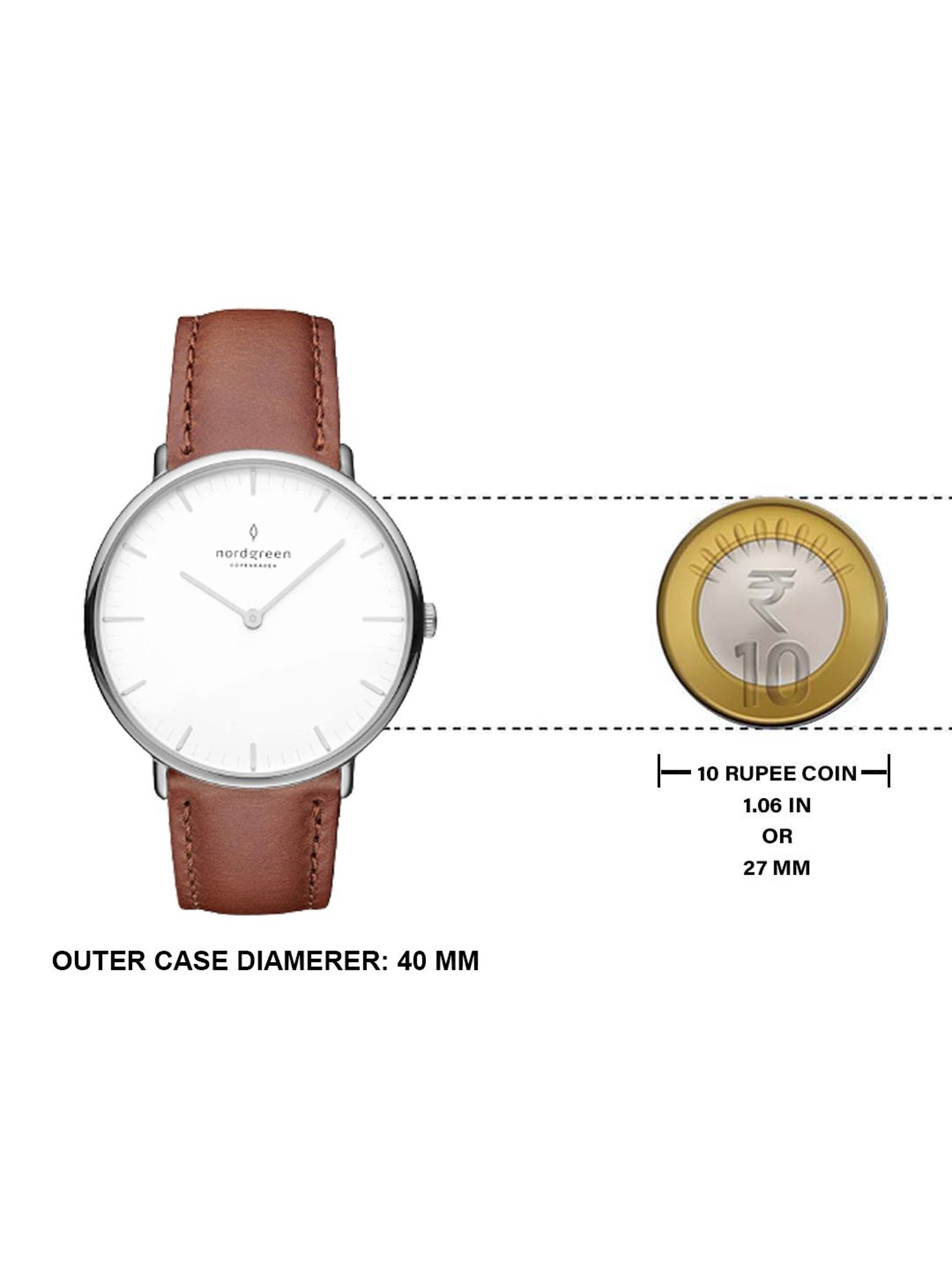 Nordgreen NR40SILEBRXX Analog Watch for Men