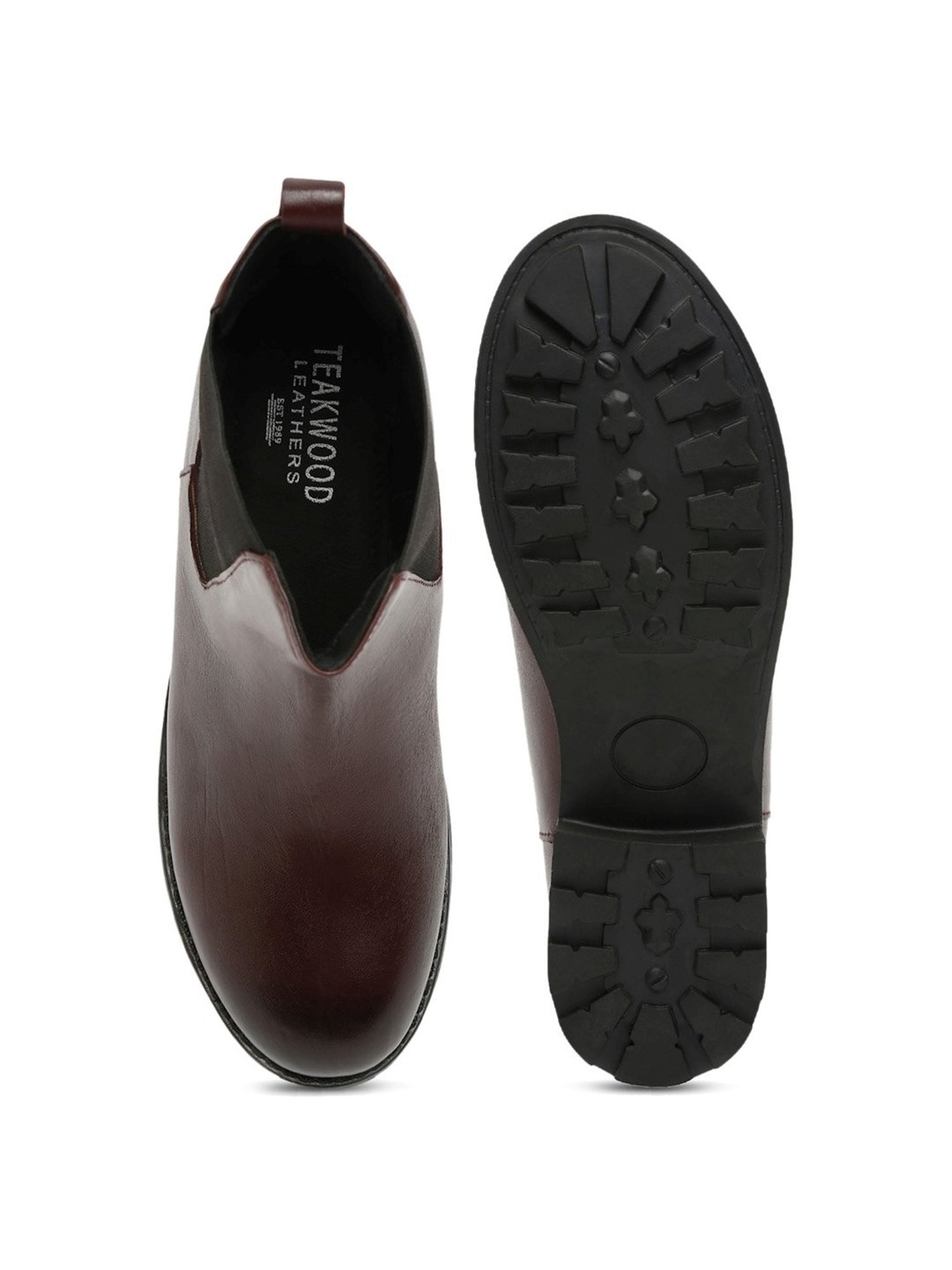 Teakwood Leathers Men's Cherry Chelsea Boots