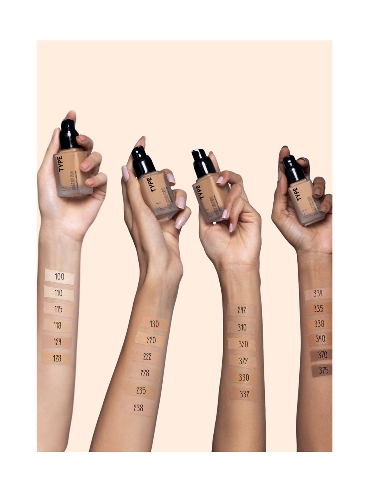 TYPE BEAUTY Calm On Serum Foundation Oatmeal - 30 ml