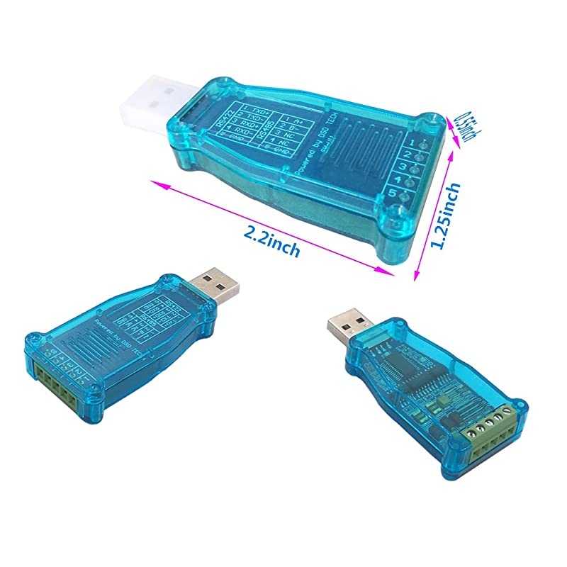 SH-U11 USB to RS485 RS422 Converter with FTDI FT232 Chip Compatible with Windows 10, 8, 7, XP and Mac OS X