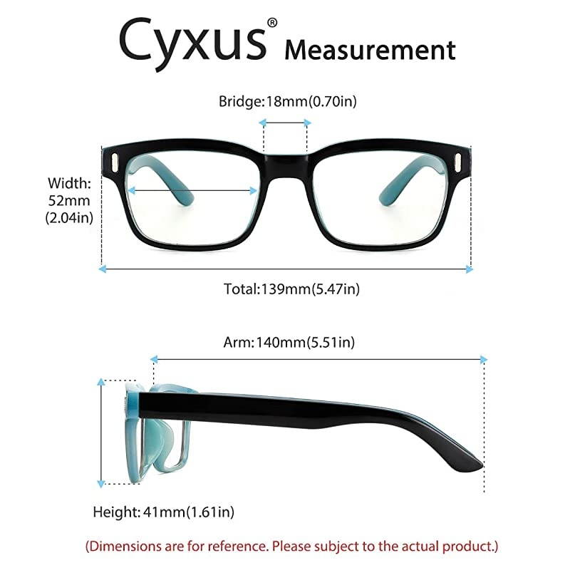 Blue Light Blocking Computer Glasses Retro Clear Lens Eyeglasses Frame